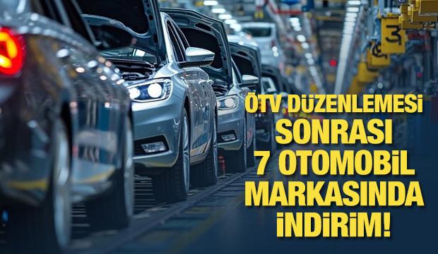 ÖTV düzenlemesi sonrası 7 otomobil markasında indirim!