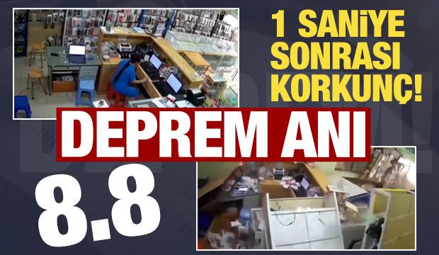Rusya'daki 8.8'lik deprem anının görüntüleri ortaya çıktı