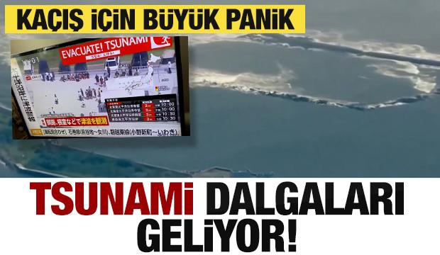 Rusya'daki 8.8'lik depremin ardından büyük tsunami dalgaları Japonya'ya ilerliyor