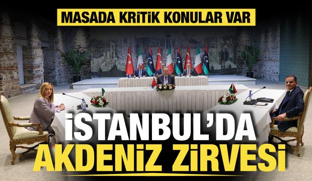 Son dakika: İstanbul'da Akdeniz zirvesi! Erdoğan'dan önemli görüşmeler