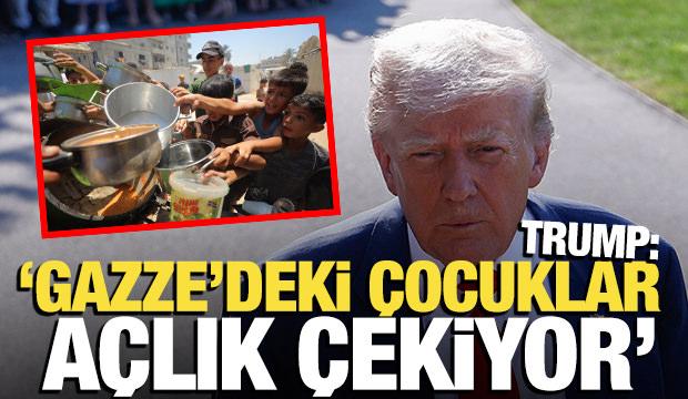Trump: Gazze'deki çocuklar açlık çekiyor