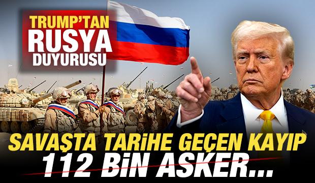 Trump'tan son dakika Rusya duyurusu! Savaşta tarihe geçen kayıp! "112 bin asker öldü"