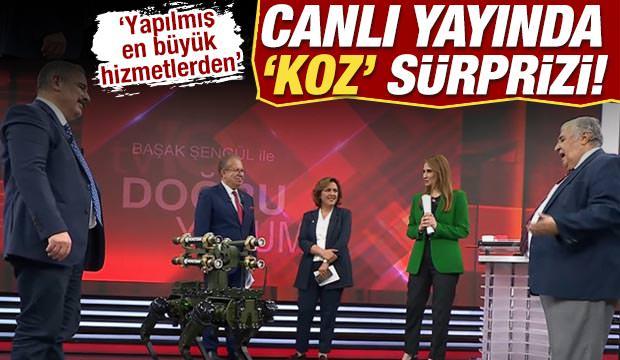 Türkiye'nin ilk füze atan robot köpeği KOZ, canlı yayına katıldı