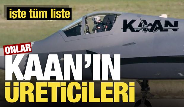 Türkiye'nin yerli savaş uçağı KAAN'ın üreticilerinin tam listesi