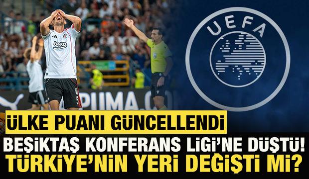 Ülke Puanı güncellendi! Beşiktaş Konferans Ligi'ne düştü! Türkiye'nin yeri değişti mi?
