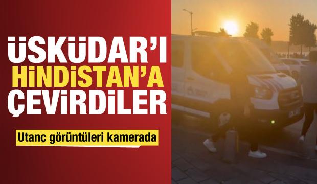 Üsküdar Hindistan'a döndü! Görüntüler pes dedirtti