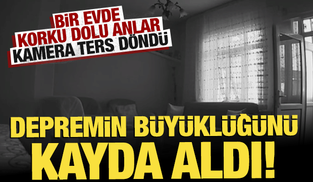 6.1'lik deprem güvenlik kameralarına böyle yansıdı!