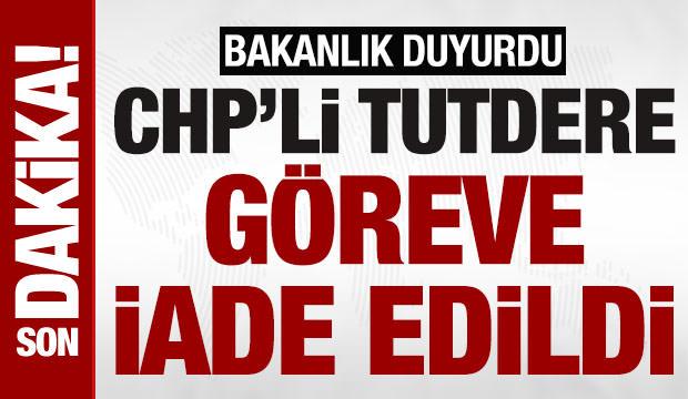 Abdurrahman Tutdere göreve iade edildi