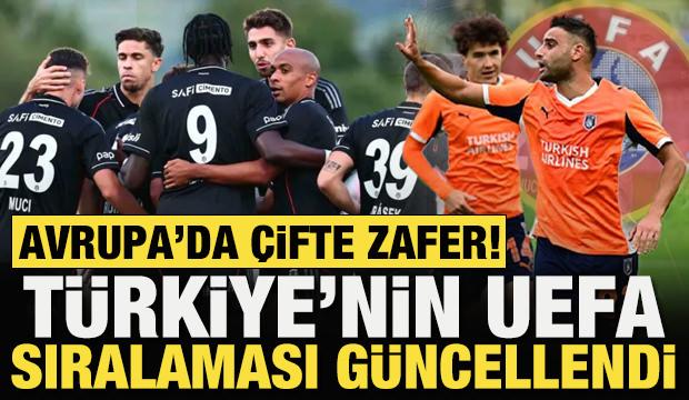 Avrupa'da çifte zafer! Türkiye'nin UEFA sıralaması güncellendi