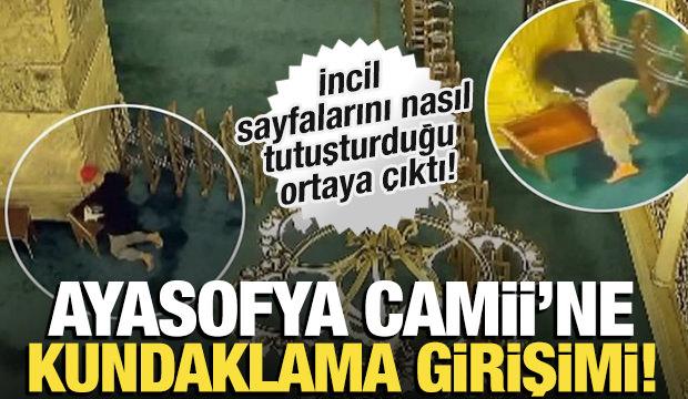 Ayasofya Camii'ne kundaklama girişimi: Sayfaları yaktı, üzerine parfüm sıktı!