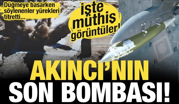 Bayraktar AKINCI LGK-82 ile hedefi tam isabetle vurdu