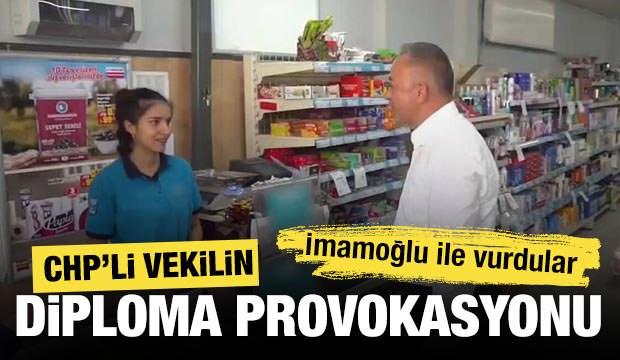 CHP’li vekilin ‘diploma’ provokasyonu! Tahtasız'ı İmamoğlu ile vurdular