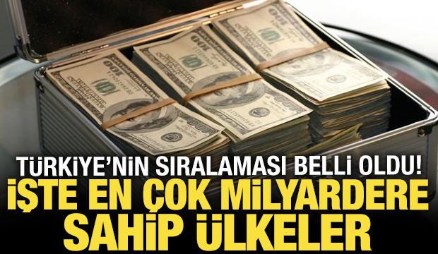 Dünyanın en çok milyardere sahip ülkeleri belli oldu: Türkiye kaçıncı sırada?