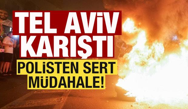 İsrail’de düzenlenen hükümet karşıtı protestolara polisten sert müdahale