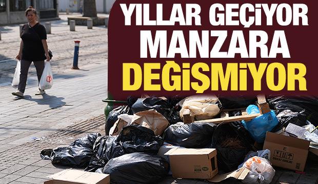 İzmir Karşıyaka'da çöplerin toplanmaması tepkilere neden oluyor