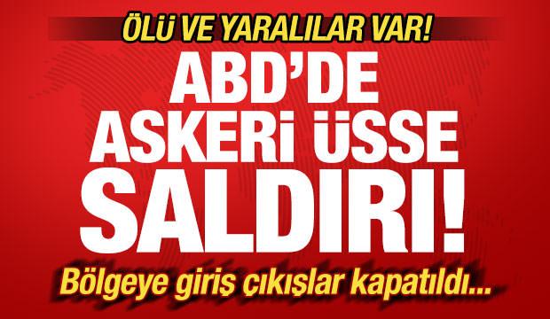 Son dakika: ABD'de askeri üsse saldırı! Bölgeye giriş çıkışlar kapatıldı! Kayıplar var