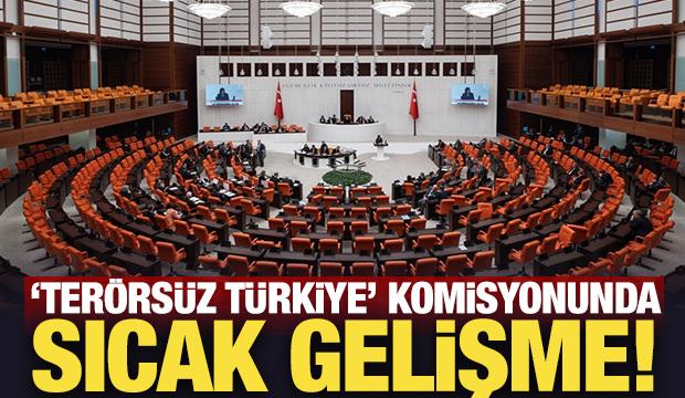 'Terörsüz Türkiye' komisyonunda ön toplantının saati belli oldu