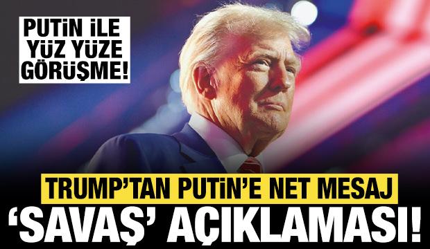 Trump'tan "savaş" açıklaması: Putin ile görüşme tarihini duyurdu!