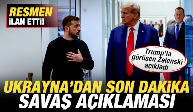 Ukrayna'dan son dakika savaş açıklaması! Trump ile görüşen Zelenskiy resmen ilan etti