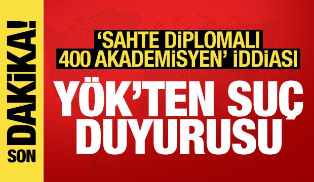 YÖK'ten "sahte diploma" için suç duyurusu