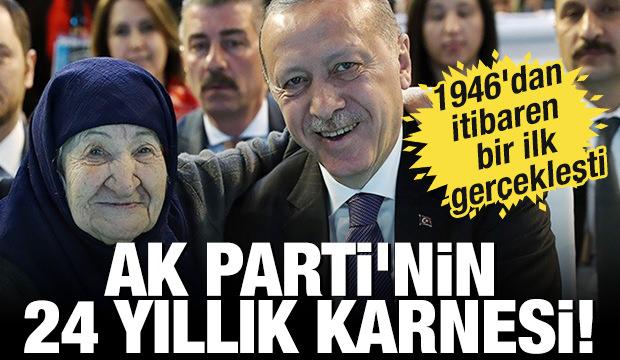 AK Parti'nin 24 yıllık karnesi! 1946'dan itibaren bir ilk gerçekleşti