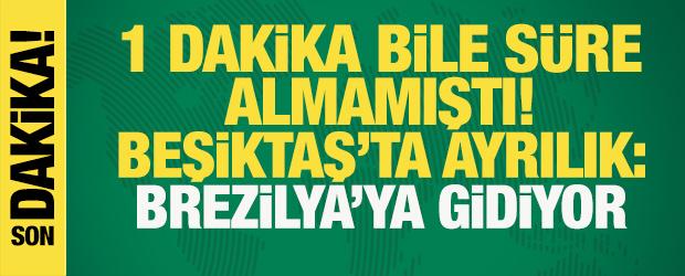 Beşiktaş'ta 1 dakika bile süre alamamıştı! Elan Ricardo, Brezilya yolcusu