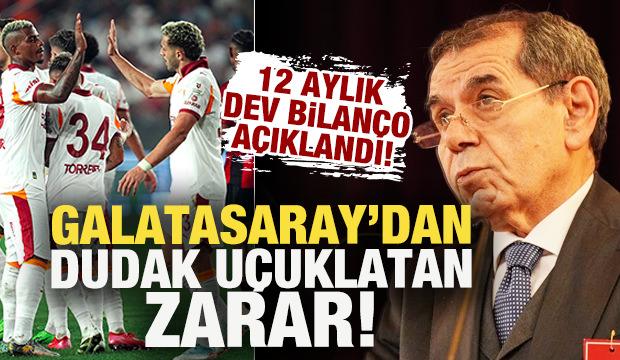 Galatasaray bilançoyu açıkladı! 12 ayda dudak uçuklatan zarar