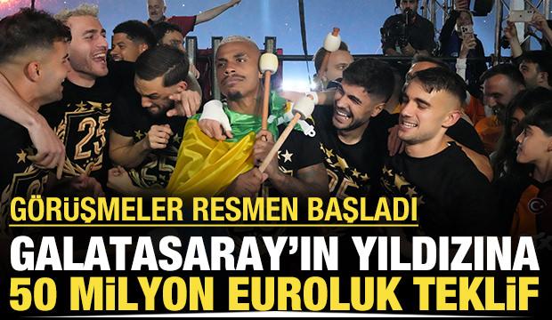 Galatasaray'ın yıldızına 50 milyon euroluk teklif: Görüşmeler başladı