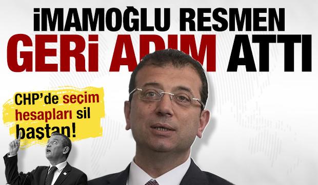 İmamoğlu resmen geri adım attı... CHP'de seçim hesapları sil baştan