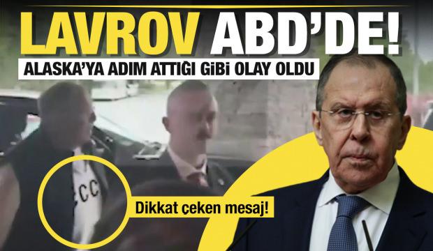 Rusya Dışişleri Bakanı Lavrov'un Alaska'daki görüntüsü gündem oldu!