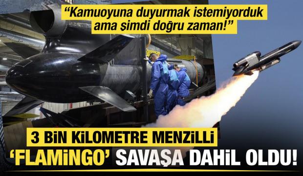 3 bin kilometre menzilli 'Flamingo' seyir füzesi savaşa dahil oldu!