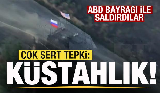 ABD bayrağı ile savaşa girdiler! Çok sert tepki: Maksimum küstahlık