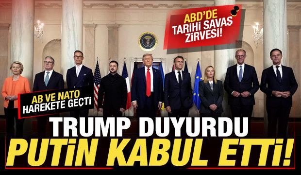 ABD'de tarihi savaş zirvesi! Trump son dakika duyurdu: Putin kabul etti