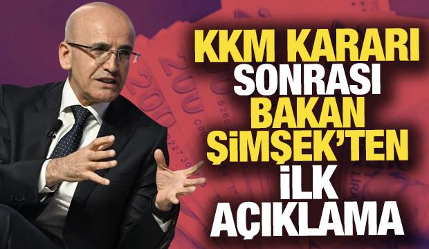 Bakan Şimşek'ten KKM açıklaması: Finansal istikrar daha da güçlenecek