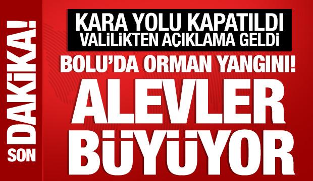 Bolu'da orman yangını başladı: Havadan ve karadan müdahale sürüyor