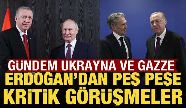 Cumhurbaşkanı Erdoğan'dan peş peşe kritik görüşmeler!