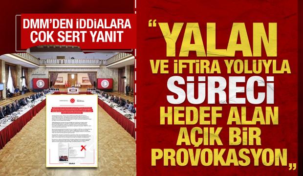 DMM, 'Terörsüz Türkiye Komisyonu'nu hedef alan iddiaları yalanladı