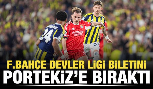 Fenerbahçe Devler Ligi biletini Portekiz'e bıraktı