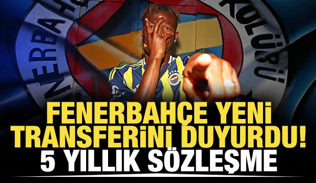 Fenerbahçe yeni transferini duyurdu! 5 yıllık sözleşme