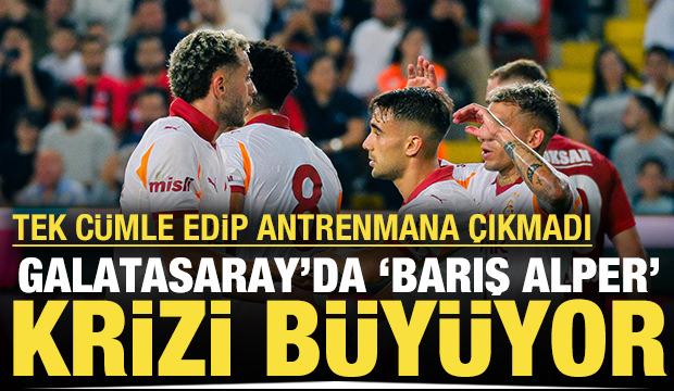 Galatasaray'da Barış Alper krizi büyüyor: Tek cümle edip antrenmana çıkmadı