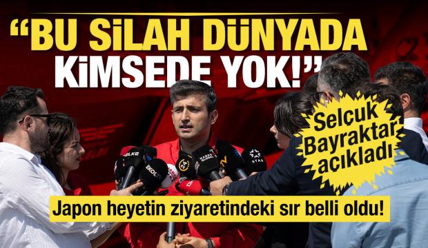 Japon heyetin ziyaretindeki sır belli oldu! Selçuk Bayraktar: Bu silah dünyada kimsede yok