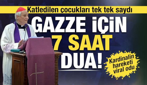 Kardinal Zuppi'den Gazze için 7 saatlik dua! Şehit çocukların isimlerini tek tek saydı