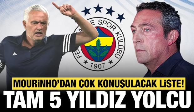 Mourinho'dan Ali Koç'a çok konuşulacak liste: Fenerbahçe'de 5 yıldıza yol göründü!
