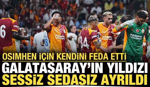Osimhen için kendini feda etti: Galatasaray'ın yıldızı sessiz sedasız ayrıldı