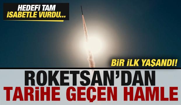 Roketsan'dan tarihe geçen hamle! Hedefi tam isabetle vurdu! Bir ilke imza atıldı