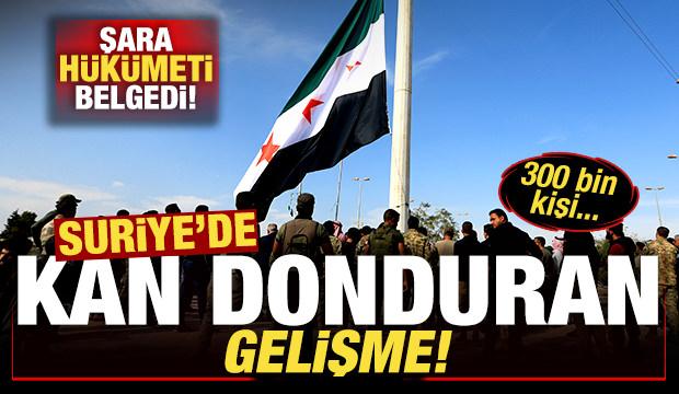 Suriye'de kan donduran gelişme! Şara hükümeti belgeledi: 300 bin kişi...