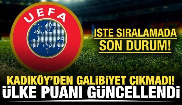UEFA ülke puanında son durum