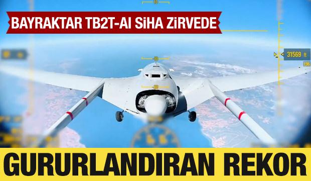 Yapay zeka destekli Bayraktar TB2T-AI SİHA'dan rekor uçuşu