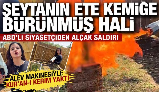ABD'li siyasetçiden Kur'an-ı Kerim'e alçak saldırı: Önce yaktı sonra...