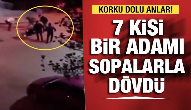 Ankara'da sokakta bir kişiye meydan dayağı attılar,  o anlar kamerada